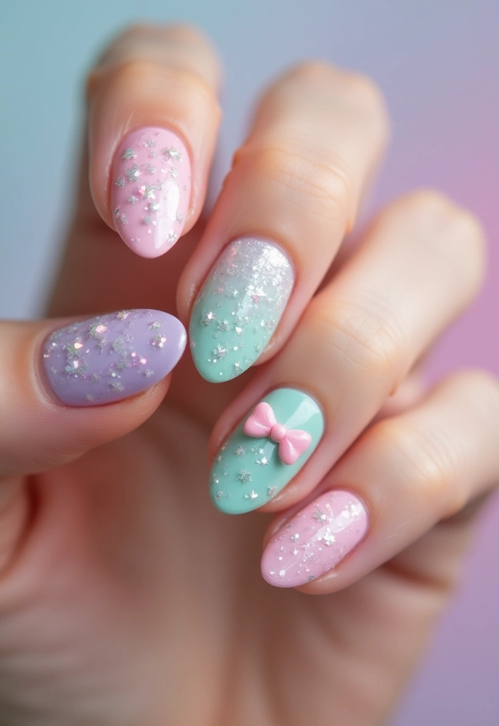 45 Ultimate Nail Inspiration Ideas for Creative Spark-Filled Sparks - 35. Flirty Bows