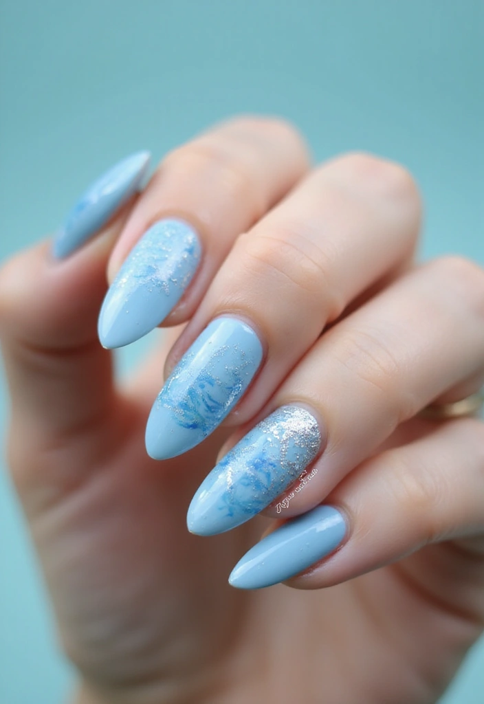 45 Ultimate Nail Inspiration Ideas for Creative Spark-Filled Sparks - 37. Serene Waters