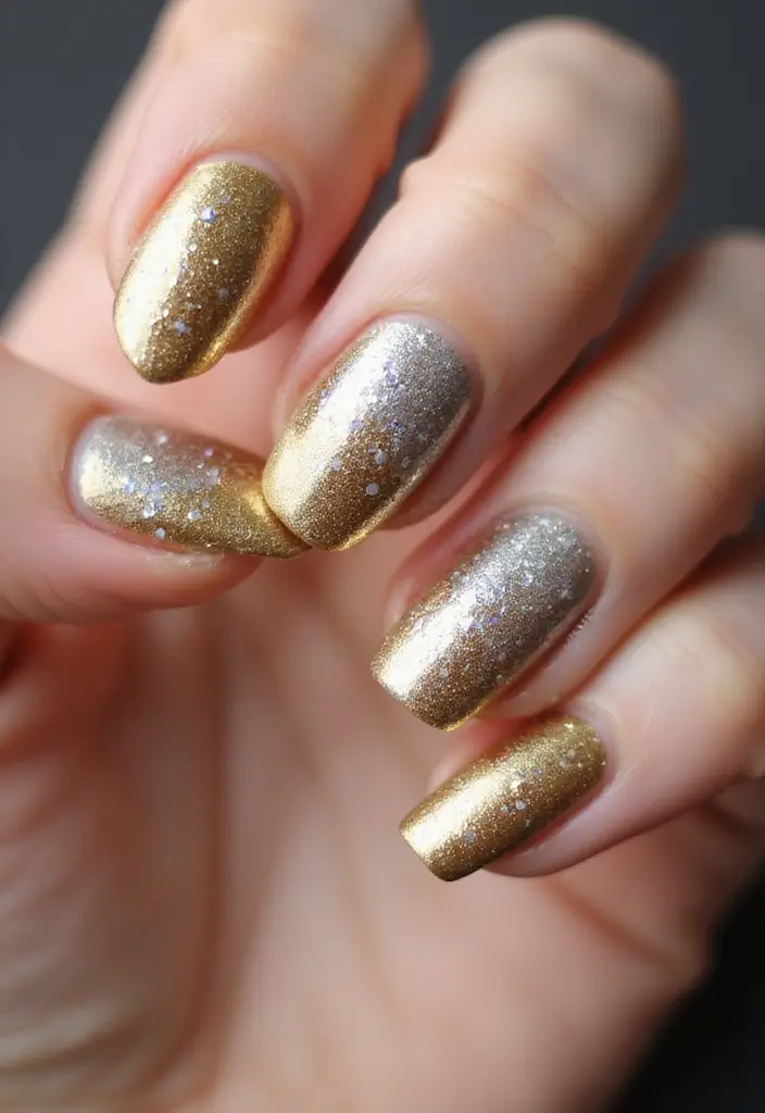 45 Ultimate Nail Inspiration Ideas for Creative Spark-Filled Sparks - 4. Metallic Magic