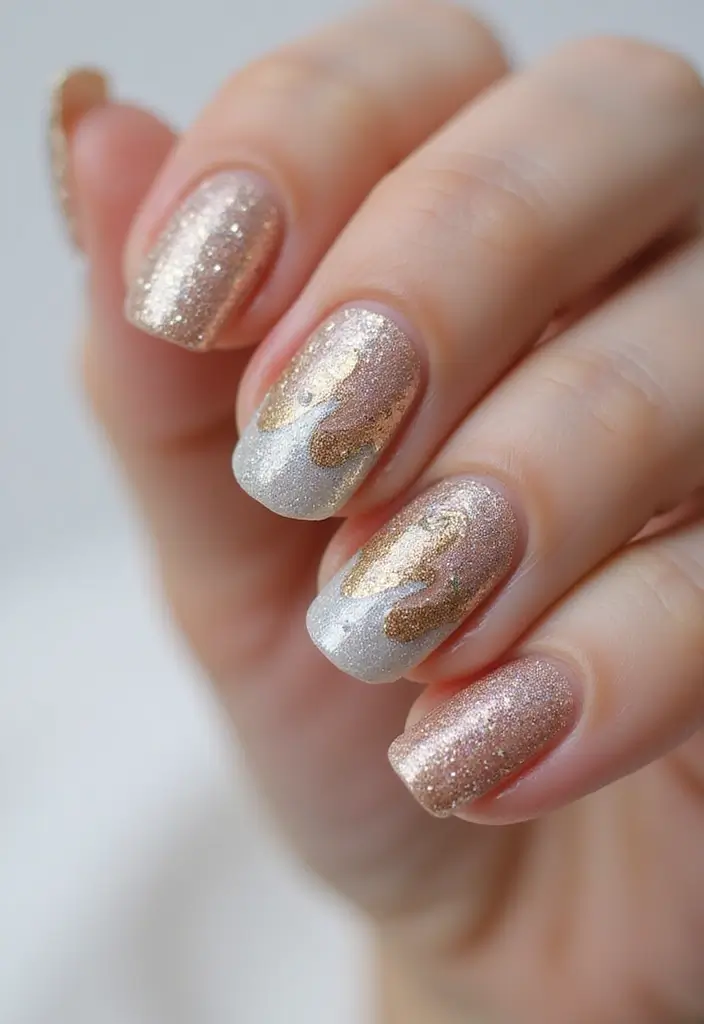 45 Ultimate Nail Inspiration Ideas for Creative Spark-Filled Sparks - 43. Glamour Waves