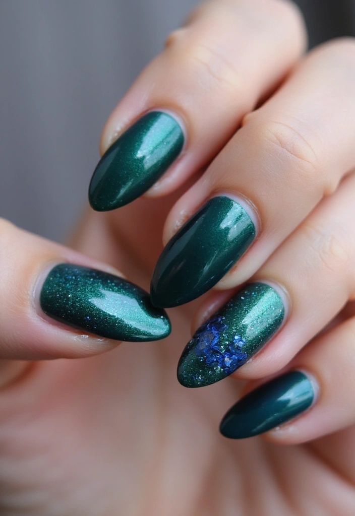 45 Ultimate Nail Inspiration Ideas for Creative Spark-Filled Sparks - 8. Jewel Tones