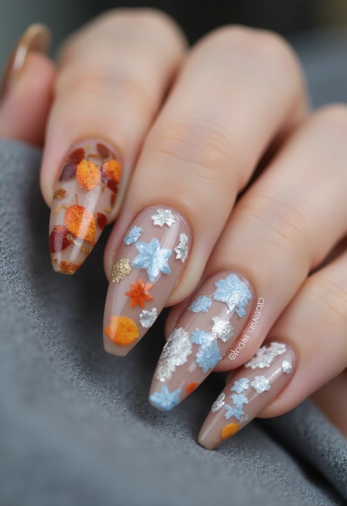 50 Acrylic Nail Ideas for Visionary Visions - 17. Seasonal Styles