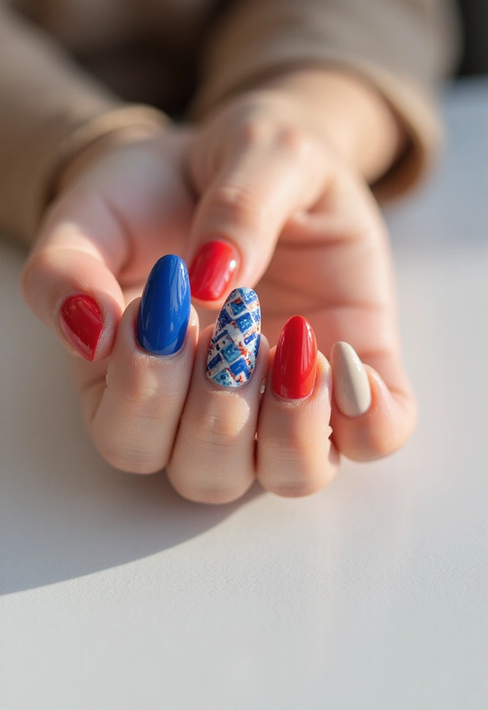 50 Acrylic Nail Ideas for Visionary Visions - 19. Statement Nail Art