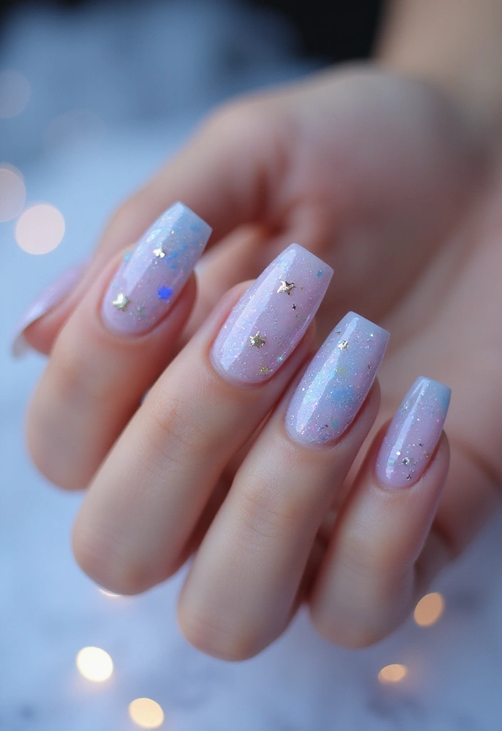 50 Acrylic Nail Ideas for Visionary Visions - 38. Fairy Tale Fantasy