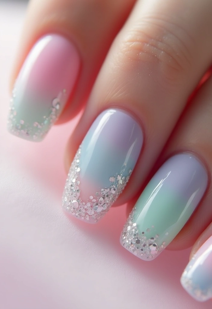 50 Acrylic Nail Ideas for Visionary Visions - 40. Layered Nail Art
