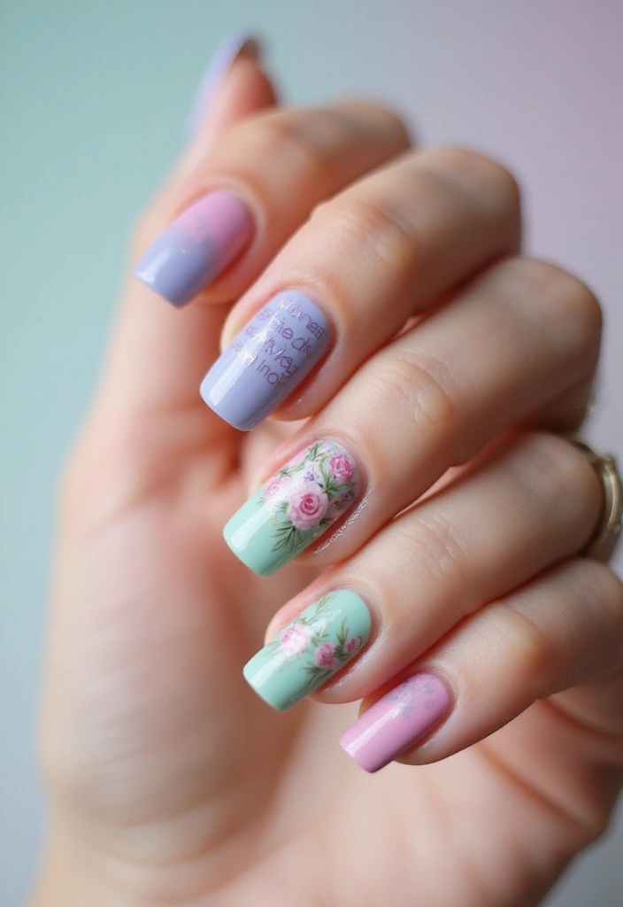 50 Artistic Nail Polish Design Ideas for Colorful Mastery - 30. Inspirational Quotes
