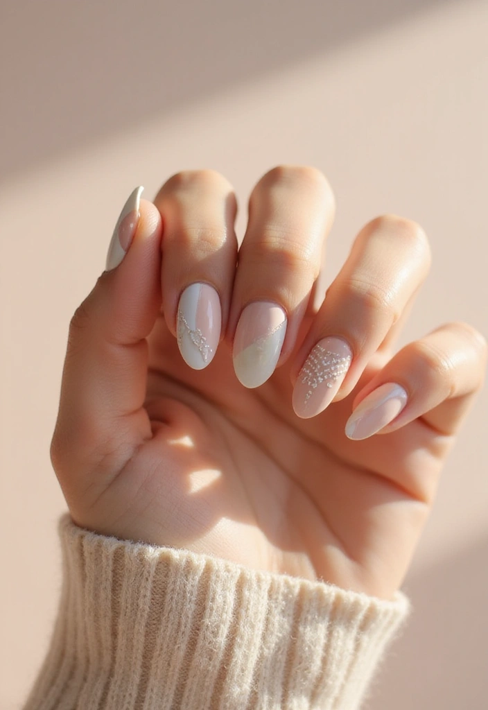 50 Artistic Nail Polish Design Ideas for Colorful Mastery - 4. Negative Space Magic