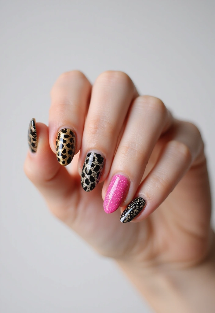 50 Artistic Nail Polish Design Ideas for Colorful Mastery - 8. Animal Print Chic
