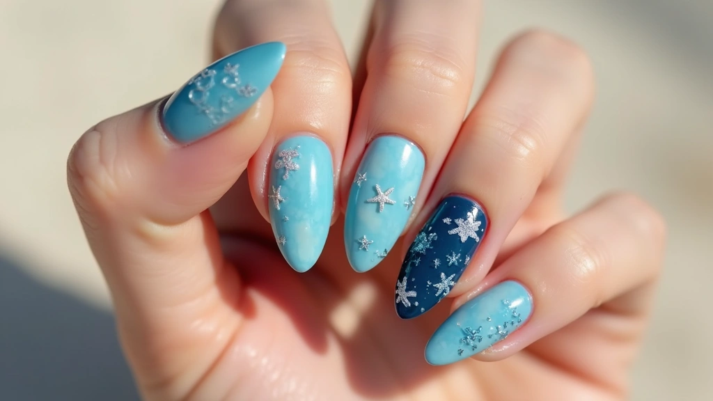 50 Cool Blue Nail Ideas for Tranquil