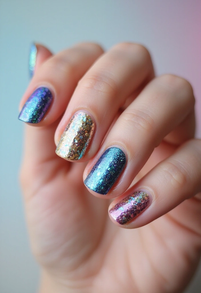 50 Creative Nail Art Design Ideas for Explosive Artistic Expression - 23. Creative Use of Foil