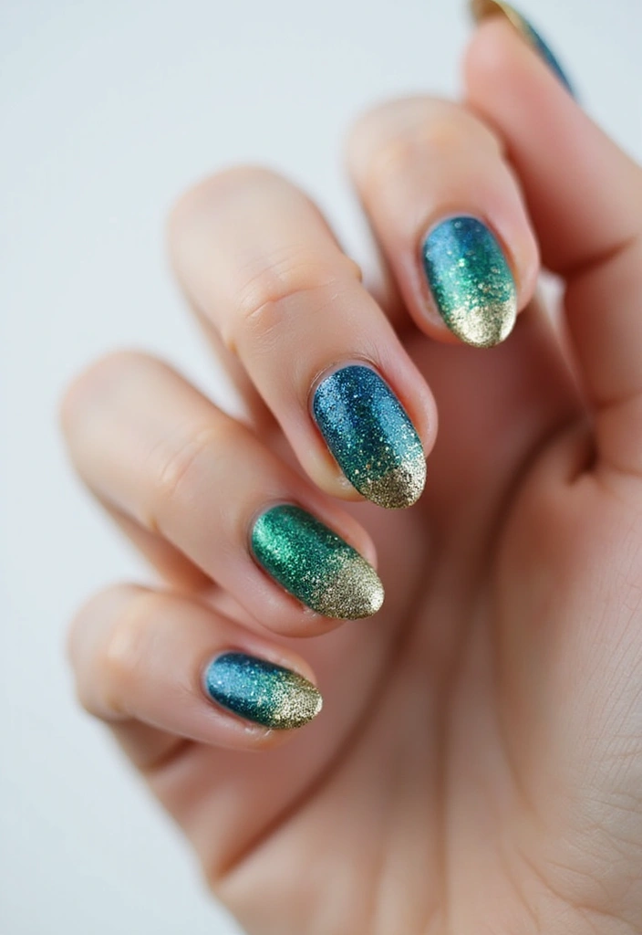 50 Creative Nail Art Design Ideas for Explosive Artistic Expression - 26. Eco-Friendly Glitter Manicure