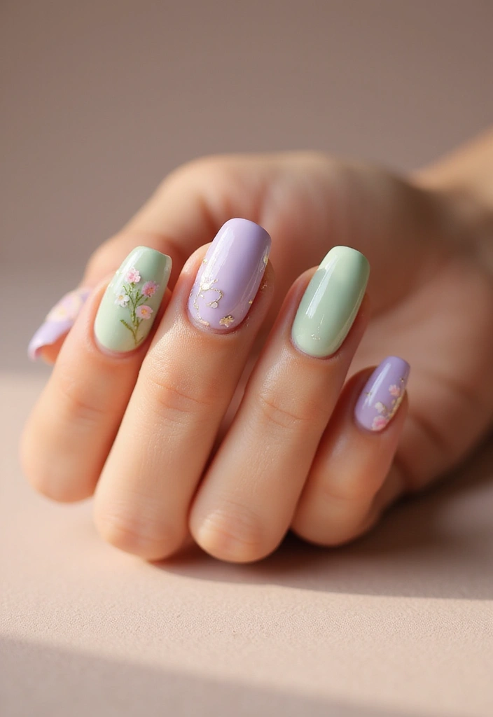 50 Creative Nail Art Design Ideas for Explosive Artistic Expression - 29. Artistic Nail Tips with Eco-Friendly Colors
