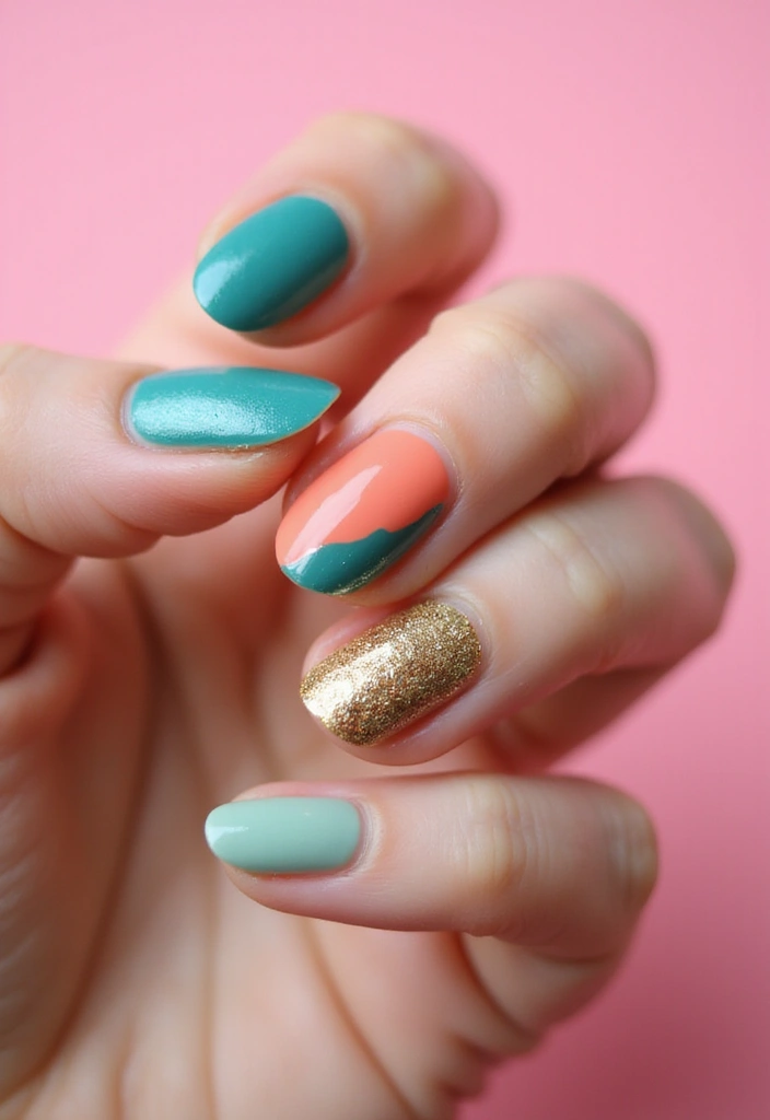 50 Creative Nail Art Design Ideas for Explosive Artistic Expression - 33. Layered Nail Art with Sustainable Options