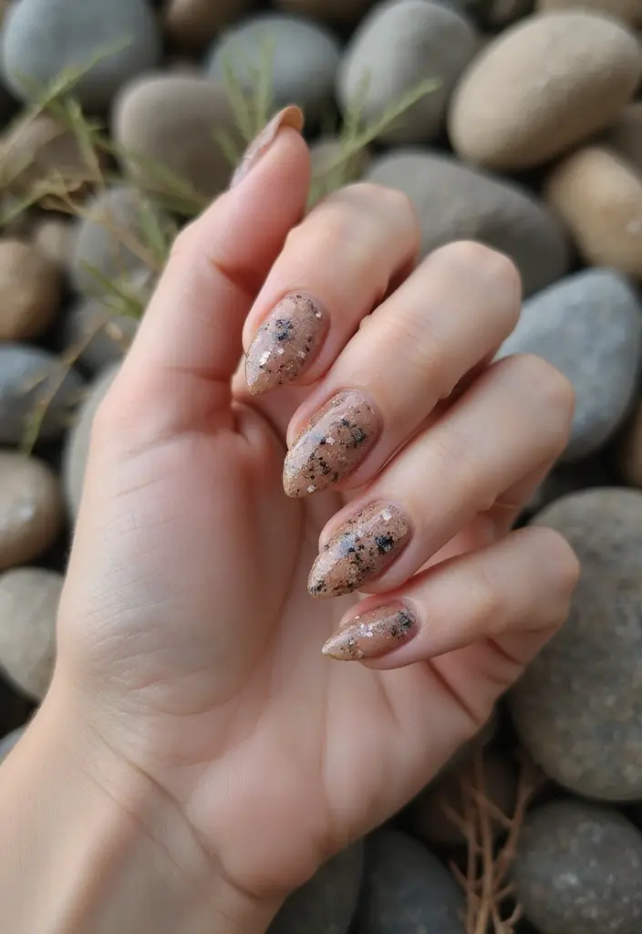 50 Creative Nail Art Design Ideas for Explosive Artistic Expression - 43. Textured Natural Finish