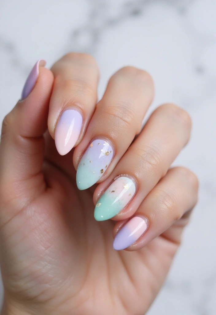 50 Creative Nail Art Design Ideas for Explosive Artistic Expression - 44. Watercolor Techniques for Soft Effects