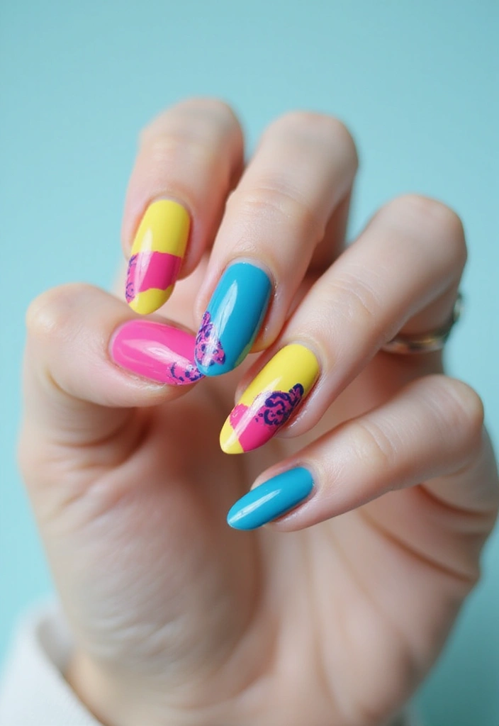 50 Creative Nail Ideas for Every Mood - 16. Color Blocking