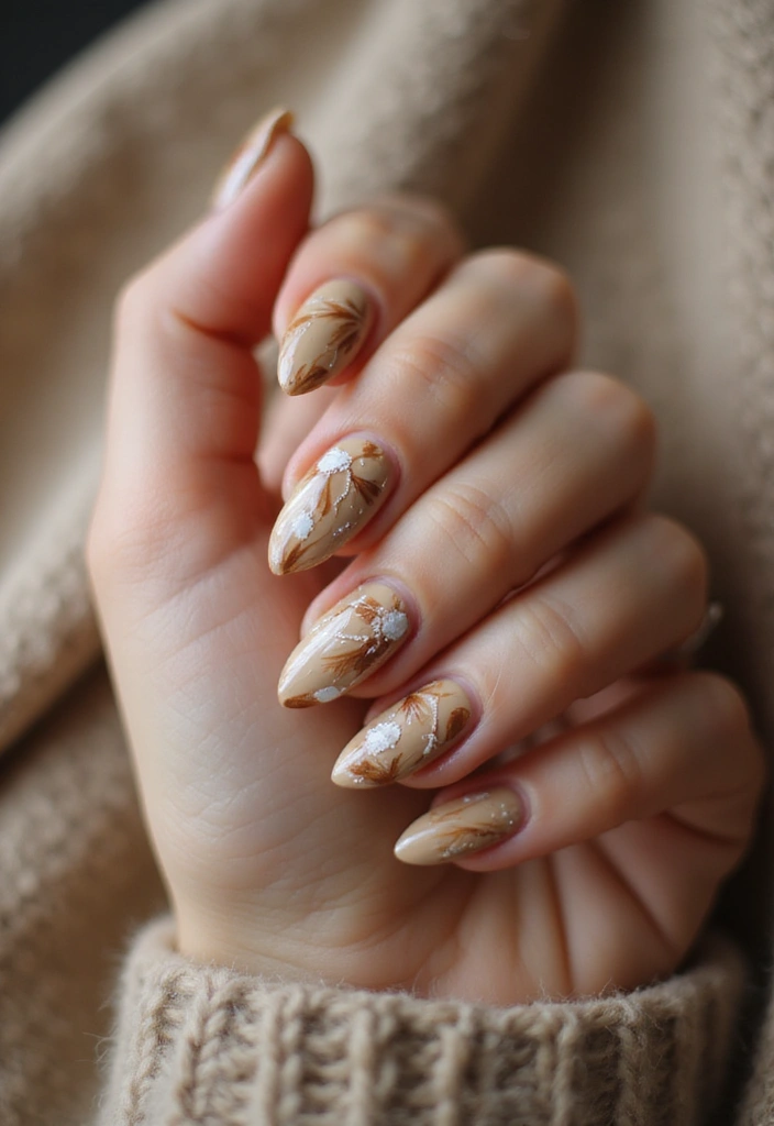 50 Creative Nail Ideas for Every Mood - 22. Coffee & Cream