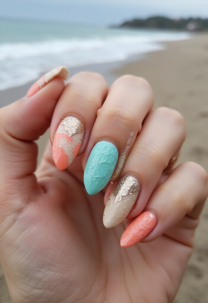 50 Creative Nail Ideas for Every Mood - 34. Textured Waves