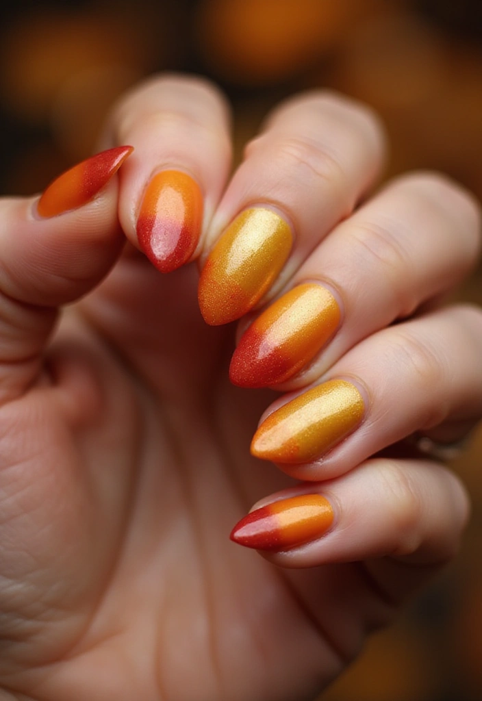 50 Creative Nail Ideas for Every Mood - 44. Warm Ombre