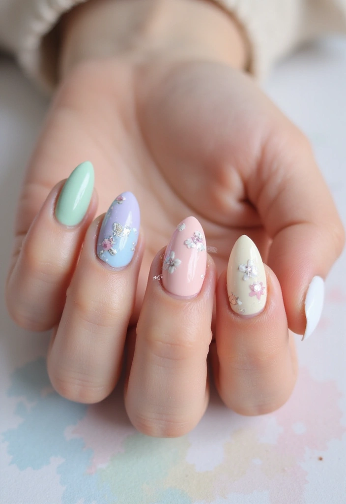 50 Creative Nail Polish Ideas for Colorful Explosions - 11. Pastel Palettes