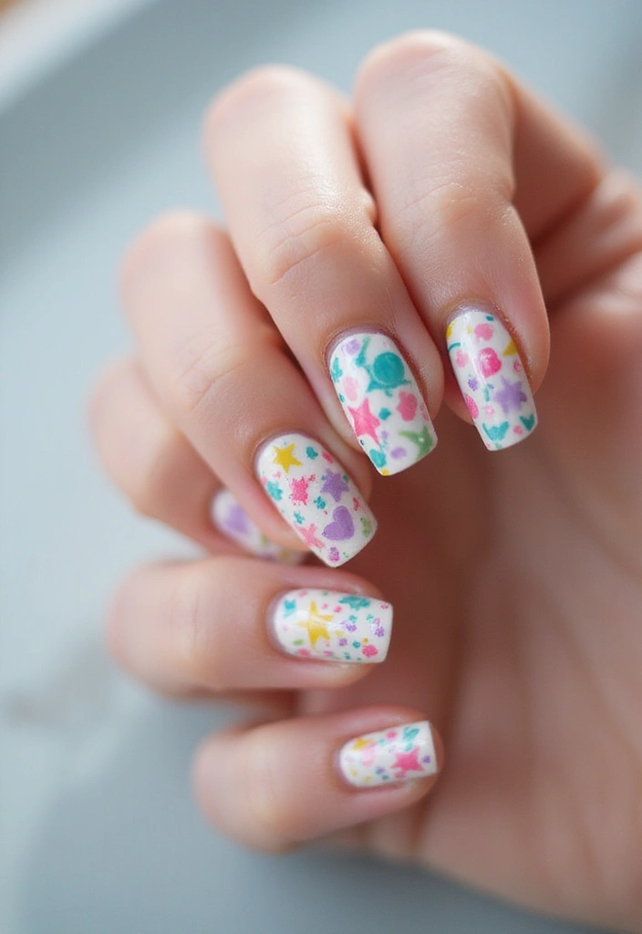 50 Creative Nail Polish Ideas for Colorful Explosions - 33. Doodle Art Nails