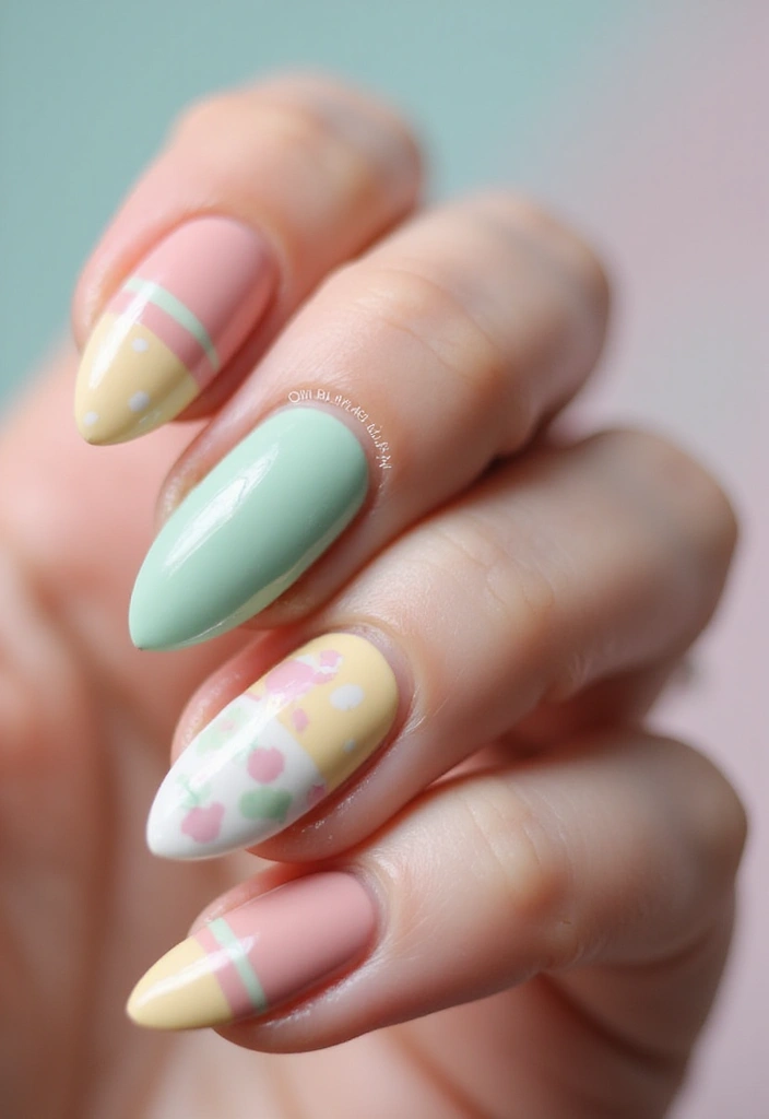 50 Daring Designs: Eco-Friendly Acrylic Nail Ideas for Durable Beauty - 19. Vintage Charm