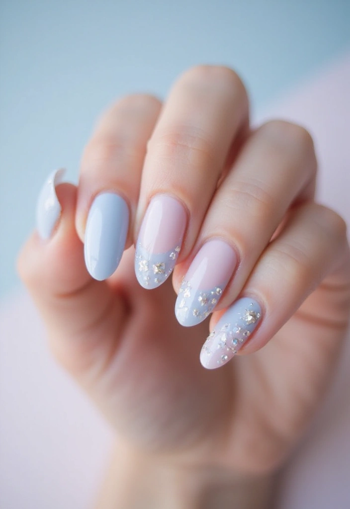 50 Daring Designs: Eco-Friendly Acrylic Nail Ideas for Durable Beauty - 44. Soft Dreamy Hues