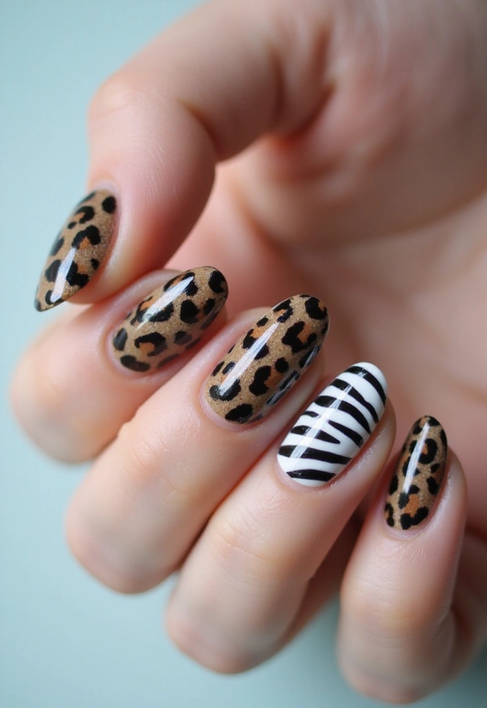 50 Durable Gel Nail Ideas for Long-Lasting - 18. Animal Prints