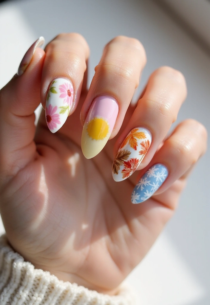 50 Durable Gel Nail Ideas for Long-Lasting - 22. Seasonal Designs