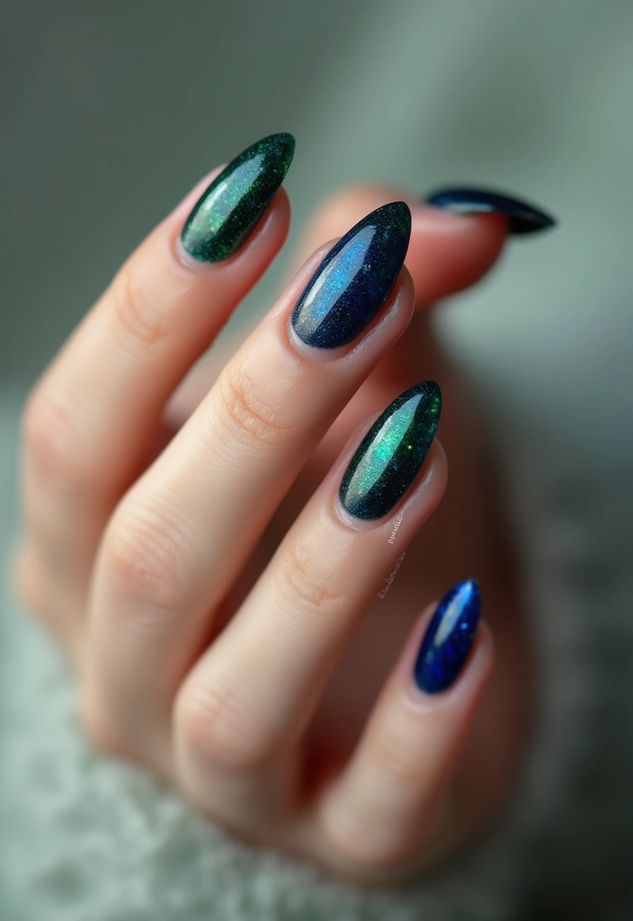 50 Durable Gel Nail Ideas for Long-Lasting - 37. Jewel Tones
