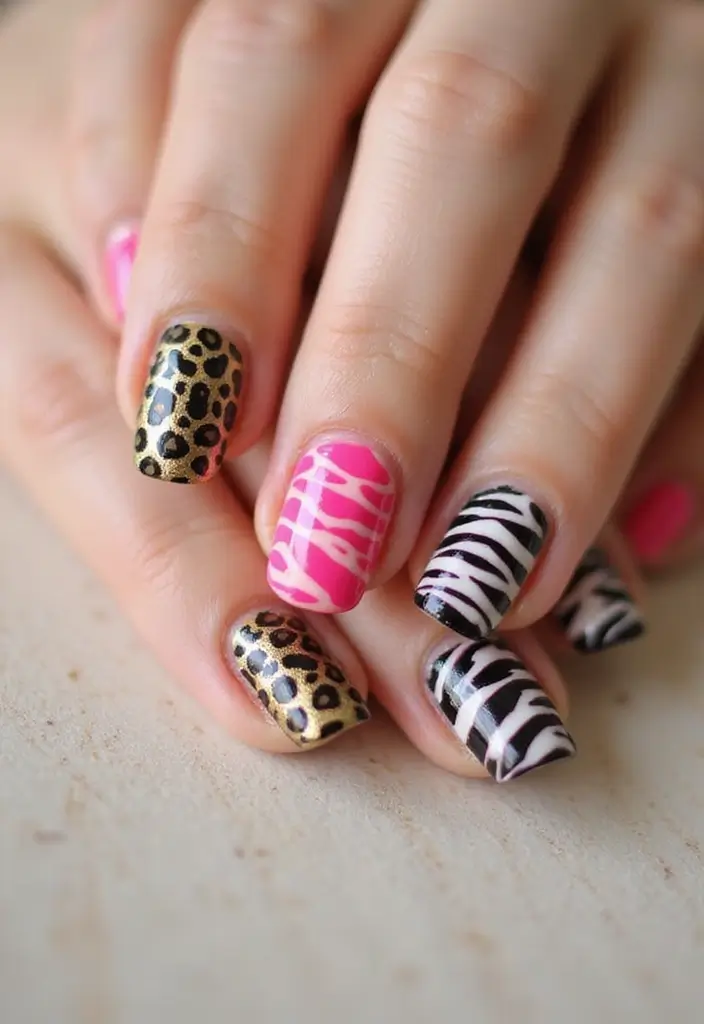 50 Easy Nail Ideas for Quick Beauty Fixes - 10. Cute Animal Prints