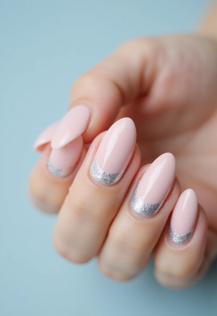 50 Easy Nail Ideas for Quick Beauty Fixes - 15. Simple Glitter Gradient