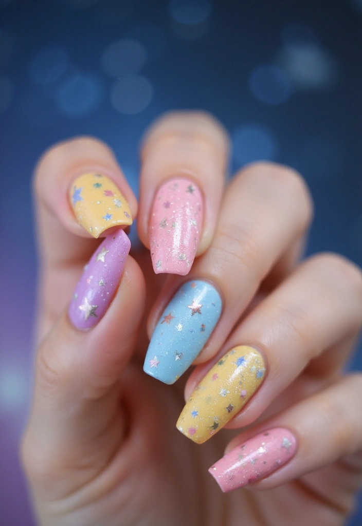 50 Easy Nail Ideas for Quick Beauty Fixes - 18. Whimsical Stars