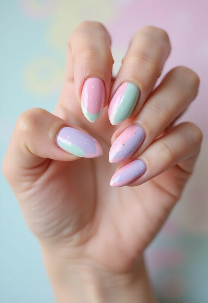 50 Easy Nail Ideas for Quick Beauty Fixes - 19. Sweet Candy Stripes