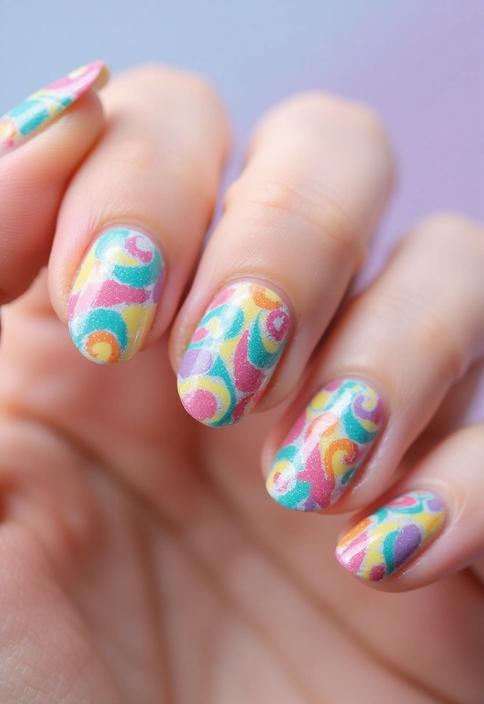 50 Easy Nail Ideas for Quick Beauty Fixes - 27. Dynamic Swirls