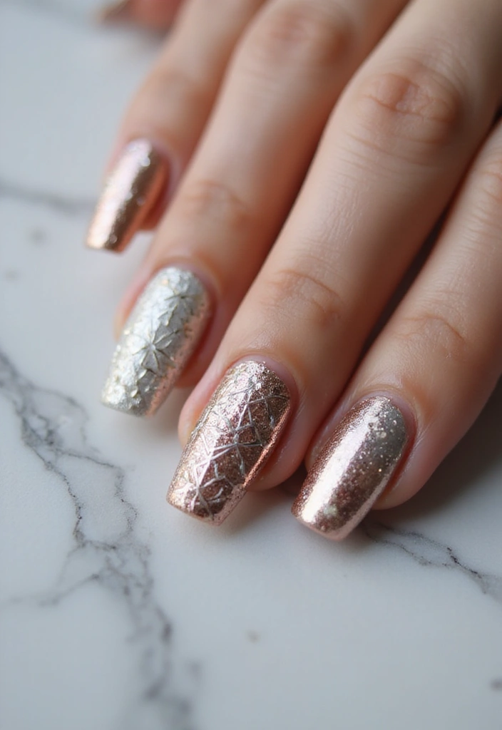 50 Easy Nail Ideas for Quick Beauty Fixes - 42. Metallic Shine
