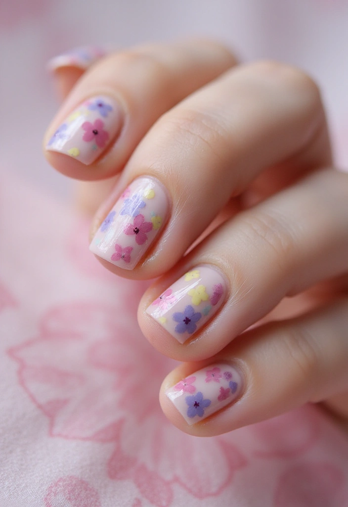 50 Easy Nail Ideas for Quick Beauty Fixes - 43. Simple Flower Petals