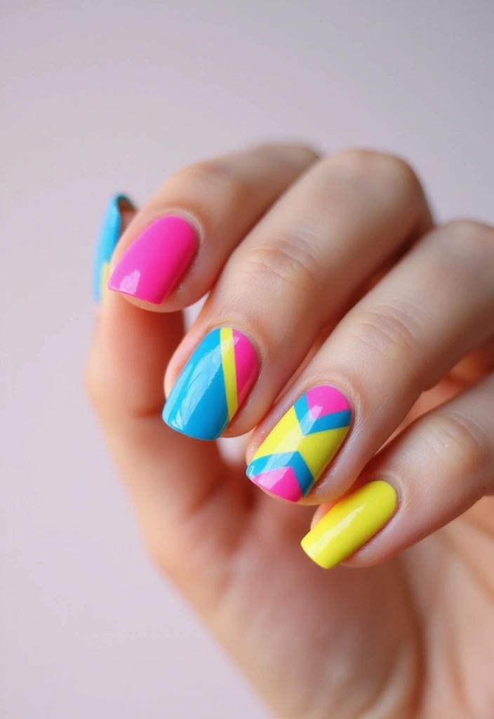 50 Easy Nail Ideas for Quick Beauty Fixes - 8. Geometric Shapes
