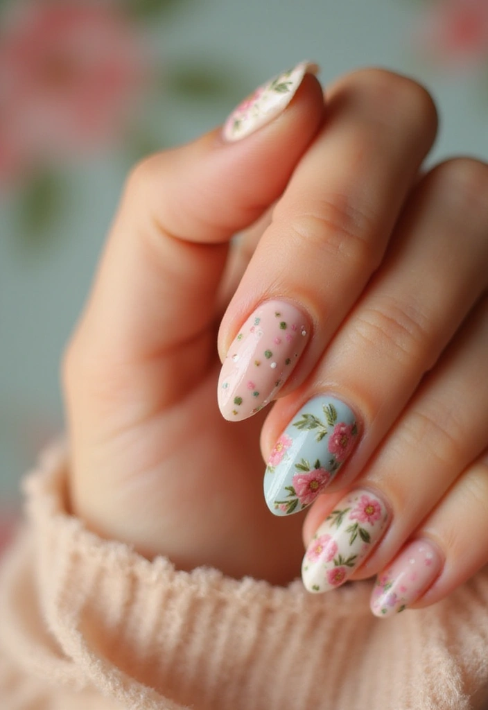 50 Fresh Nail Inspo Ideas for Trendy - 15. Vintage-Inspired Nail Art