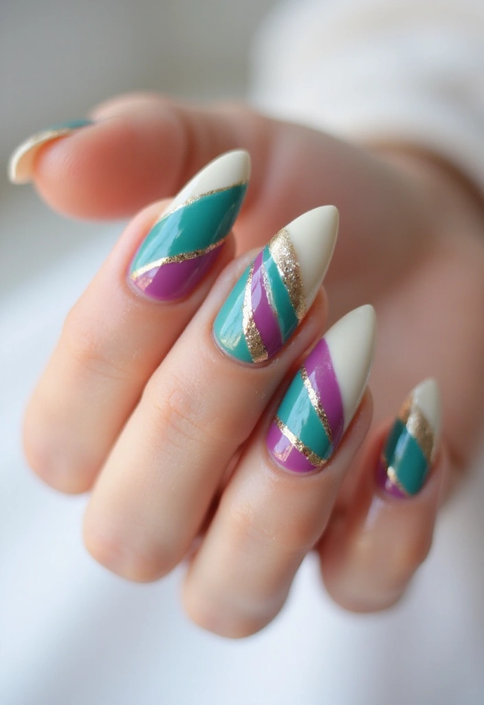 50 Fresh Nail Inspo Ideas for Trendy - 17. Artistic Brush Strokes