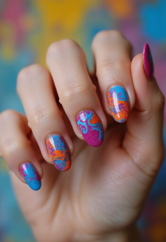 50 Fresh Nail Inspo Ideas for Trendy - 22. Abstract Nail Art
