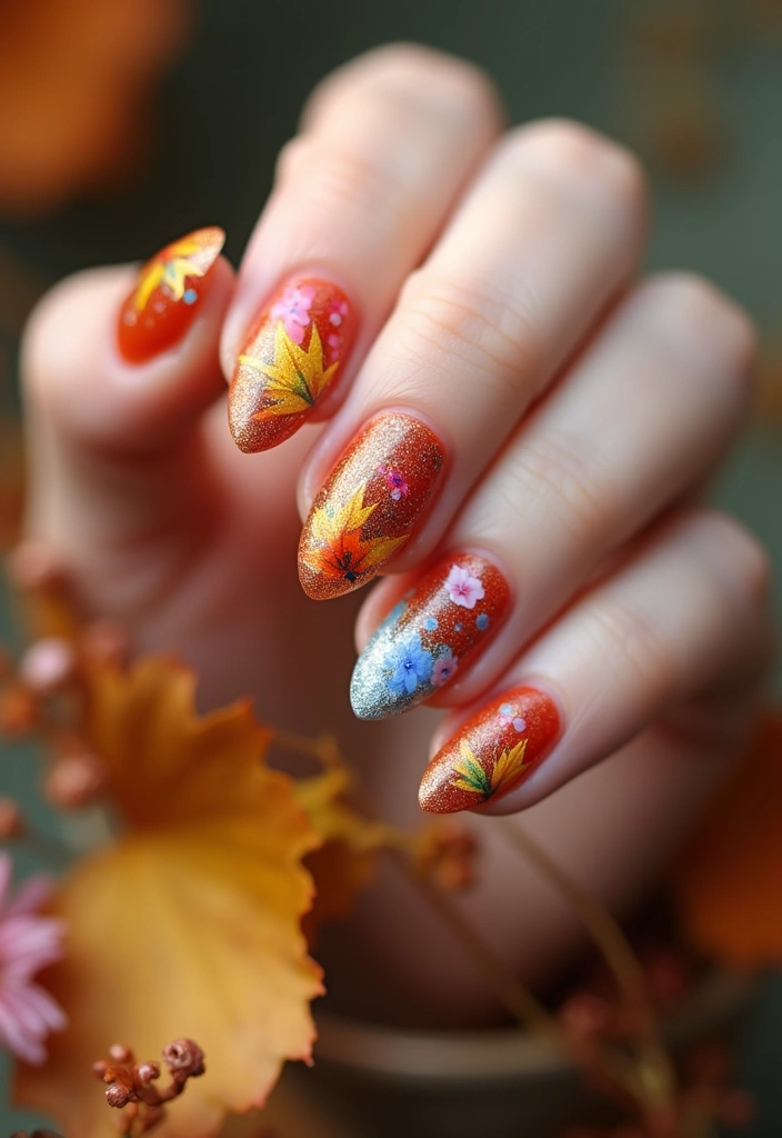 50 Fresh Nail Inspo Ideas for Trendy - 24. Seasonal Colors and Themes