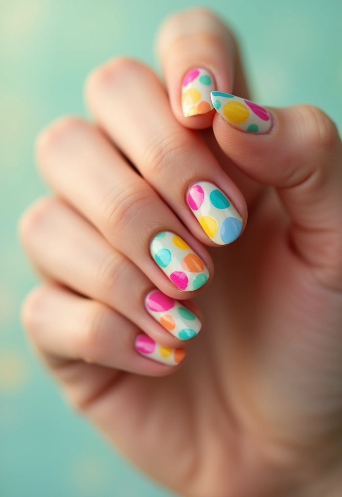 50 Fresh Nail Inspo Ideas for Trendy - 34. Dotted Designs
