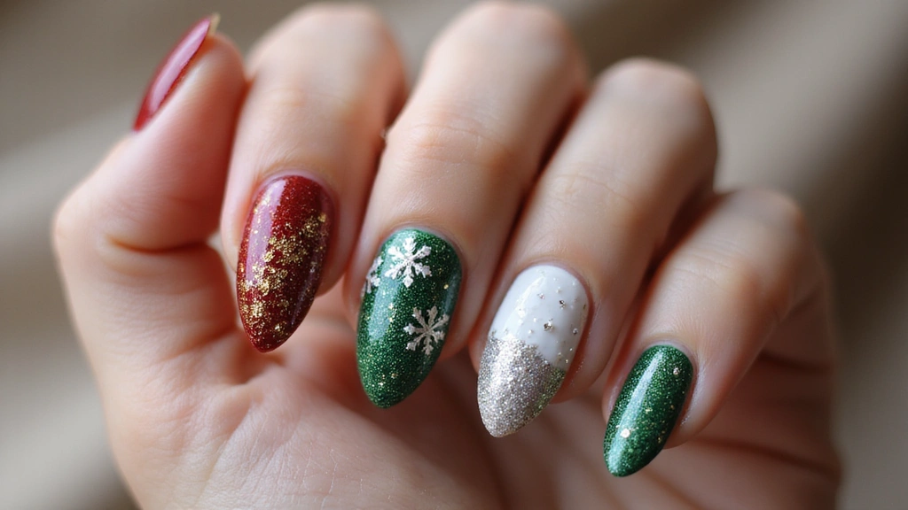 50 Holiday Nail Ideas for Seasonal Sparkling Celebrations
