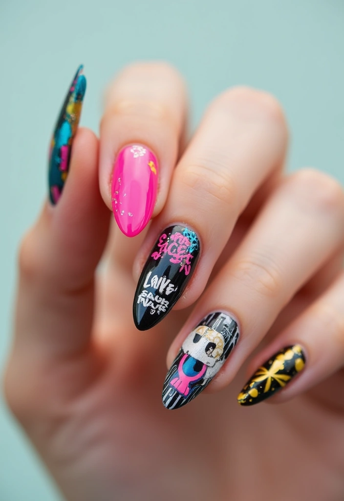 50 Hottest Nail Trends Exploding in 2025 You Can't Miss - 28. Nail Art Inspired by Pop Culture