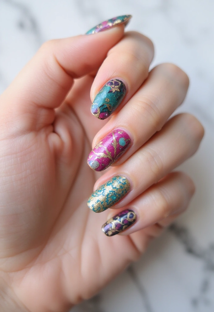 50 Hottest Nail Trends Exploding in 2025 You Can't Miss - 33. Nail Stamping