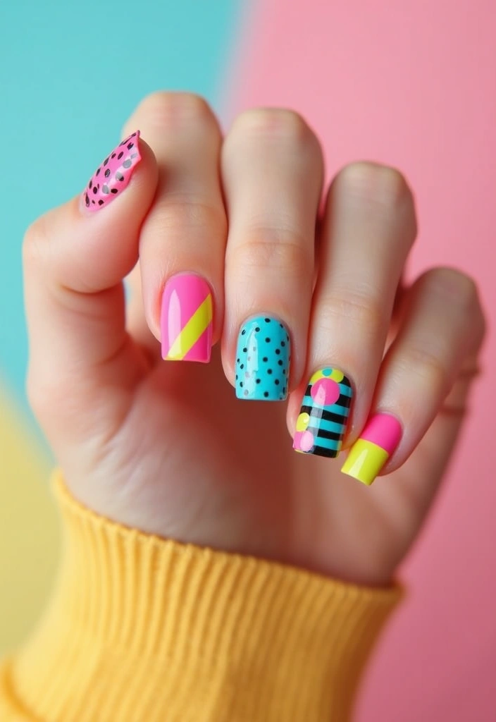 50 Hottest Nail Trends Exploding in 2025 You Can't Miss - 42. The Return of 90s Nail Trends