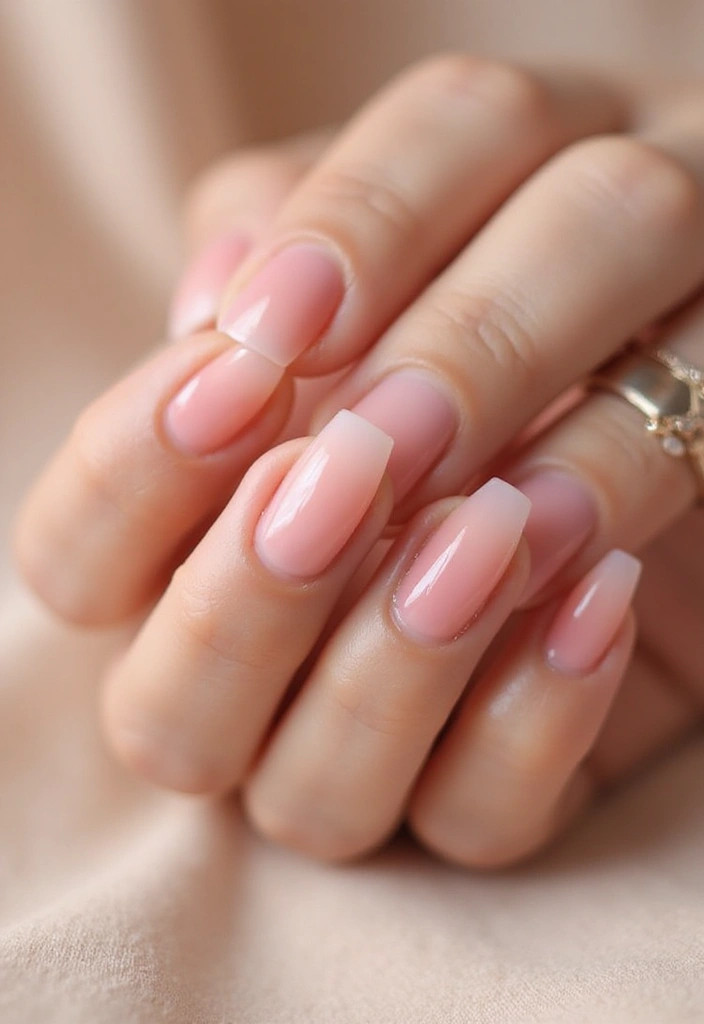50 Playful Pink Nail Ideas for Girly - 1. Soft Pink Ombre