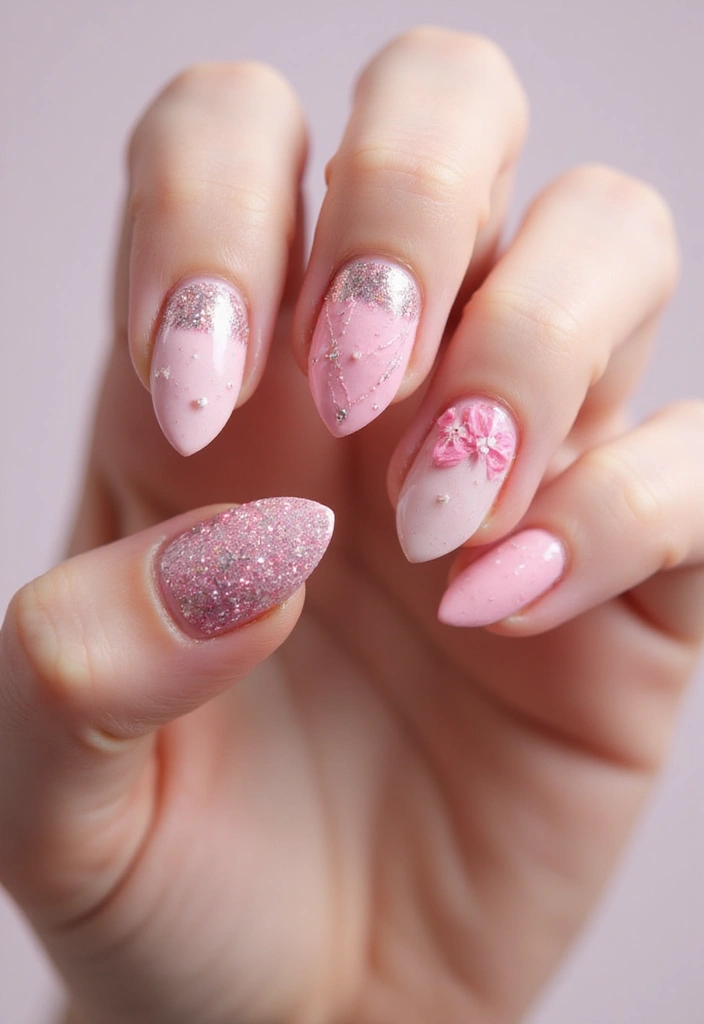 50 Playful Pink Nail Ideas for Girly - 18. Textured Touch