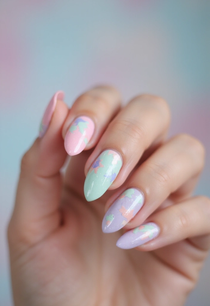 50 Playful Pink Nail Ideas for Girly - 23. Dreamy Pastel Swirls